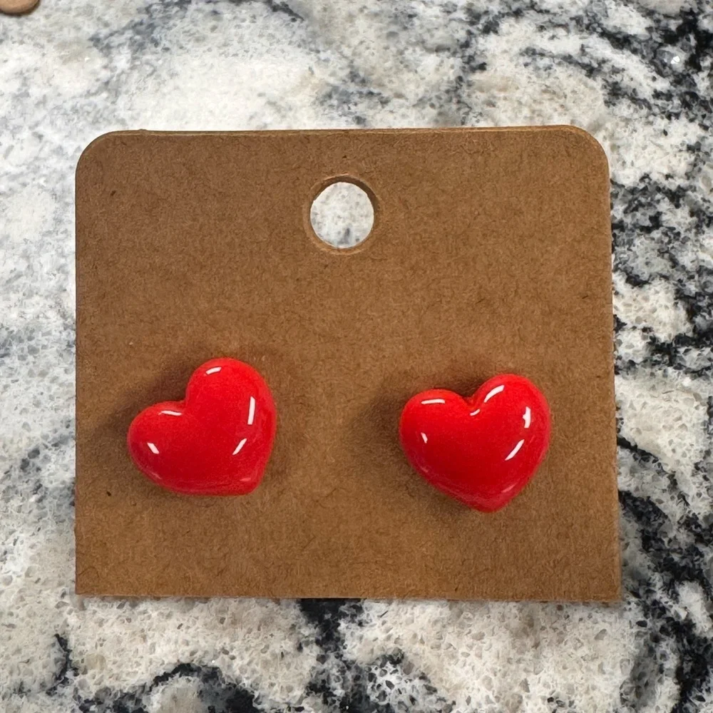 (9) Valentine Heart Earrings Set